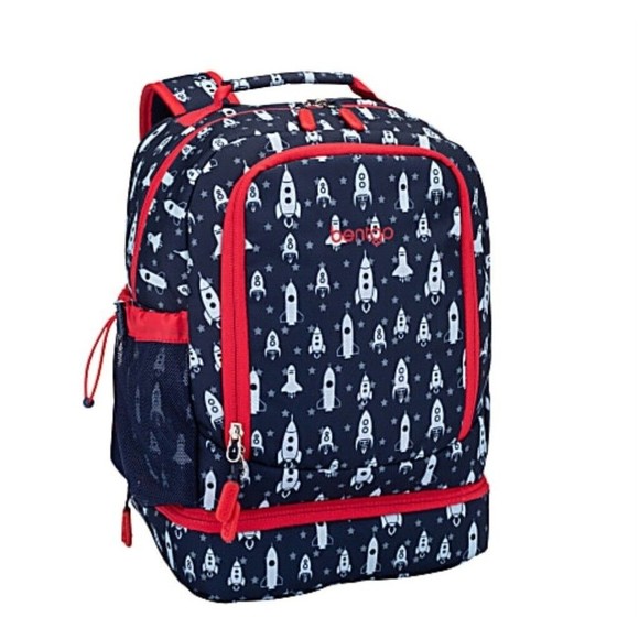 Bentgo Other - Bentgo Kids Prints 2-in-1 Backpack Lunch Bag Insulated Space Rockets School